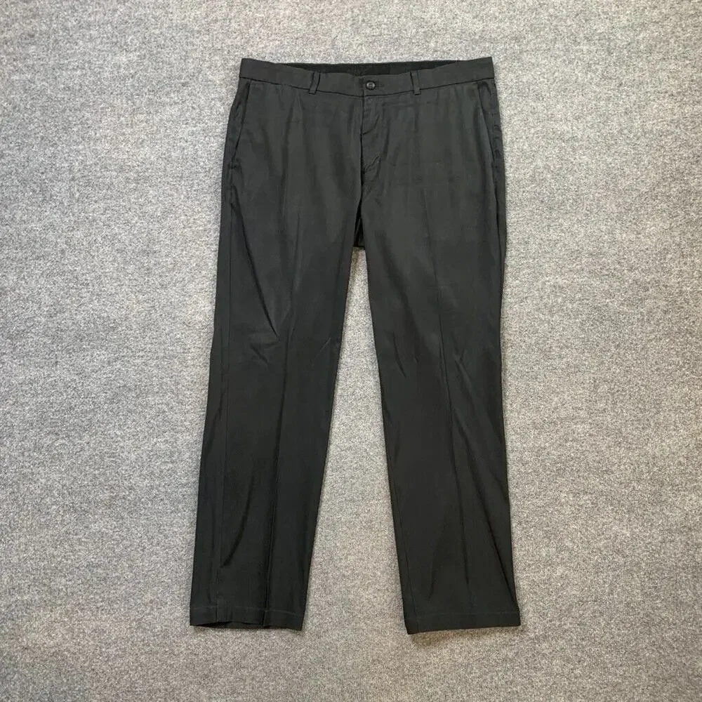 Nike Pants Mens 36 Pepper Black Dri Fit Standard Fit Performance Stretch Golf